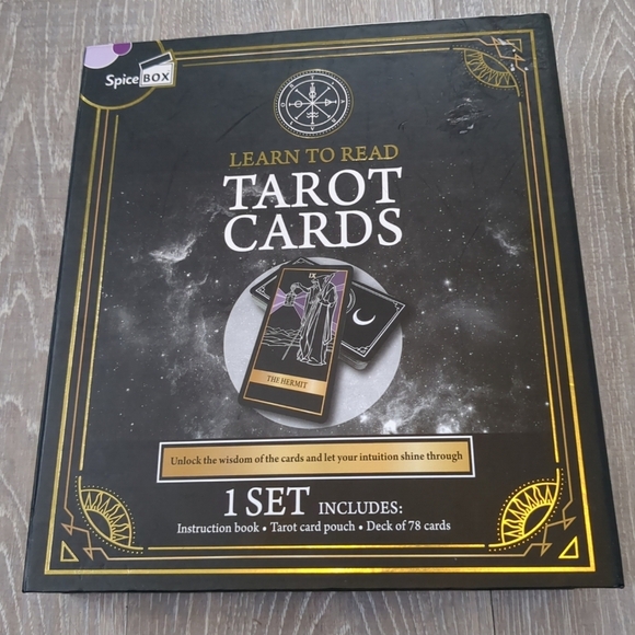 Tarot Card Set 78 Cards Crystal Book Healing Wellbeing Spirituality Witch Gypsy - Picture 3 of 3